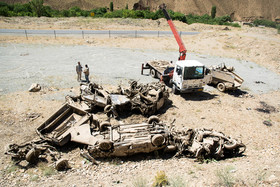 سیل روستای سیجان (آدران) جاده چالوس